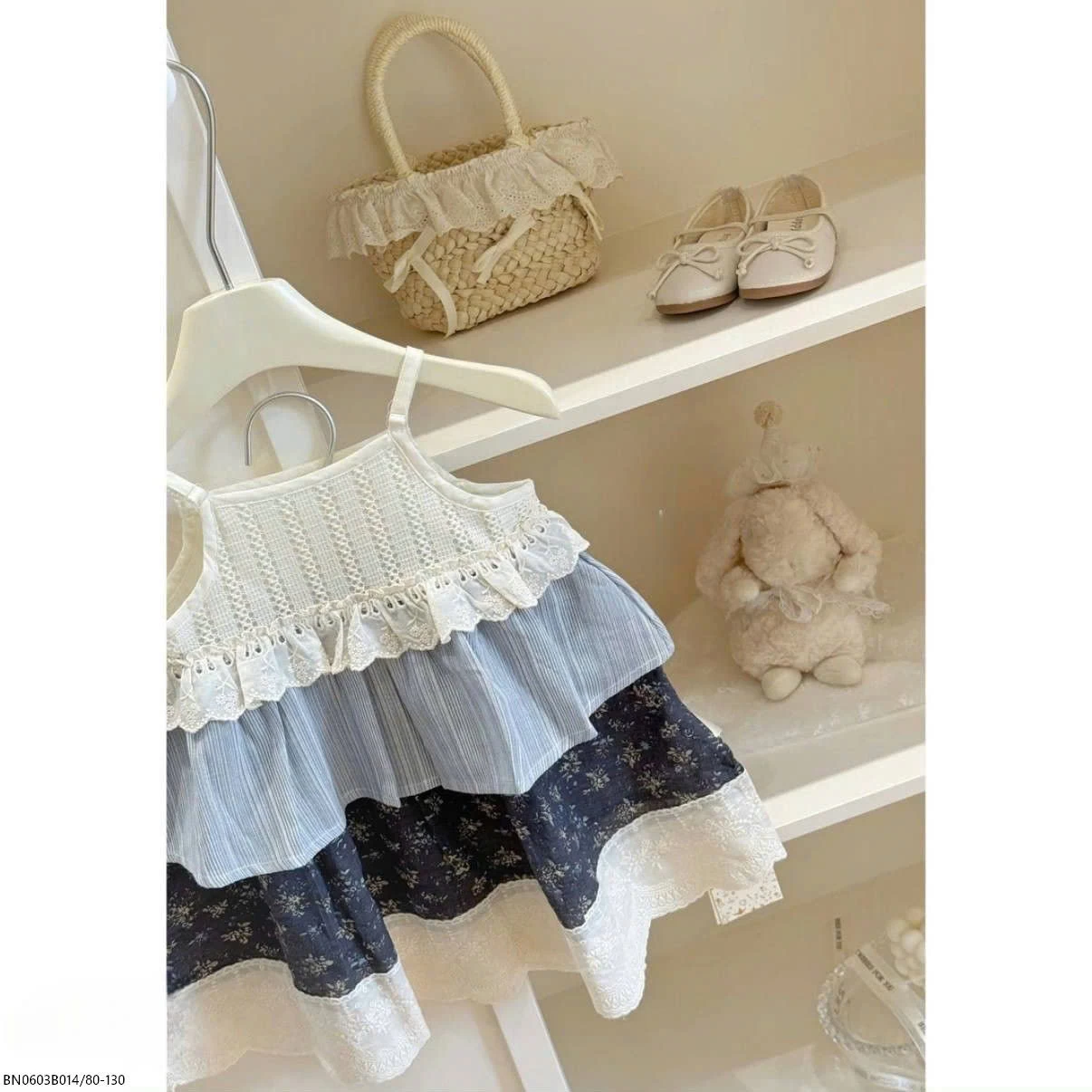 VÁY 2 DÂY  MIX MÀU