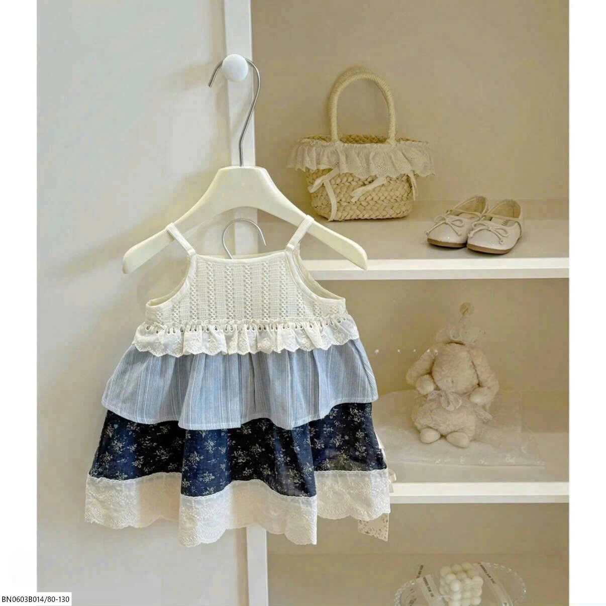 VÁY 2 DÂY  MIX MÀU