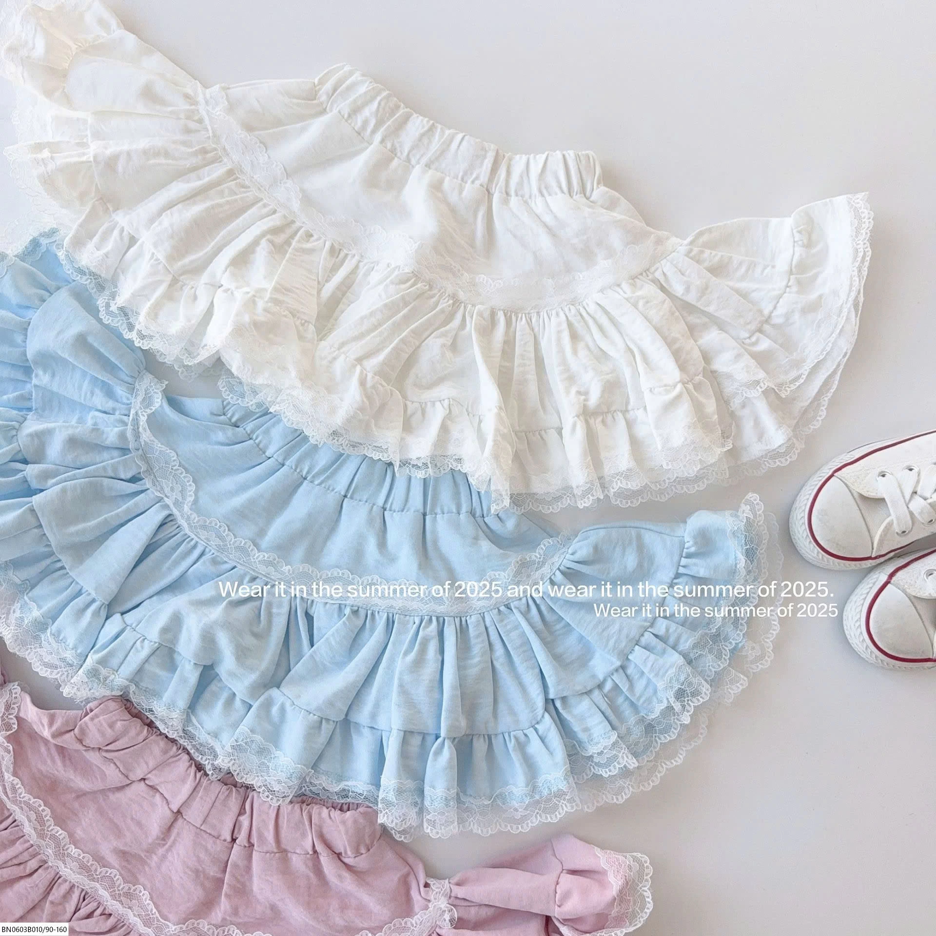 CHÂN VÁY TẦNG BÈO  T&Q