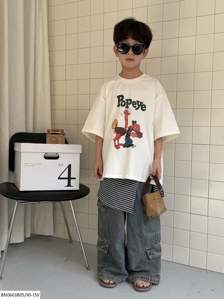 ÁO THUN HOẠT HÌNH POPYES