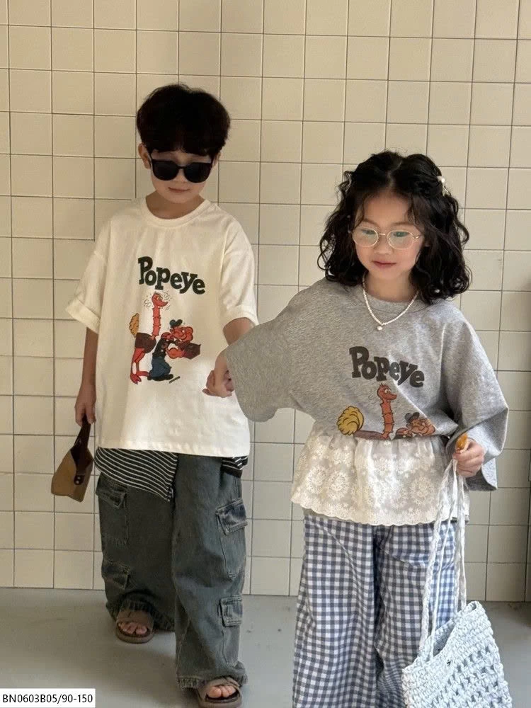 ÁO THUN HOẠT HÌNH POPYES