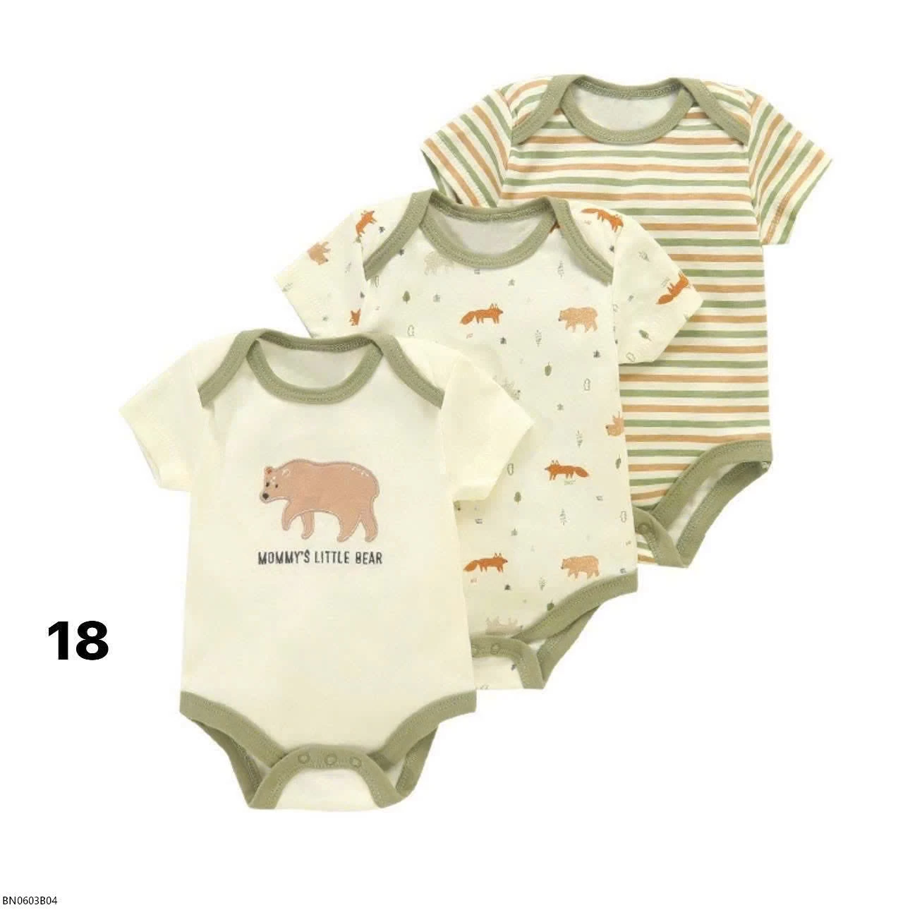 SET 3 BODY COTTON BÉ