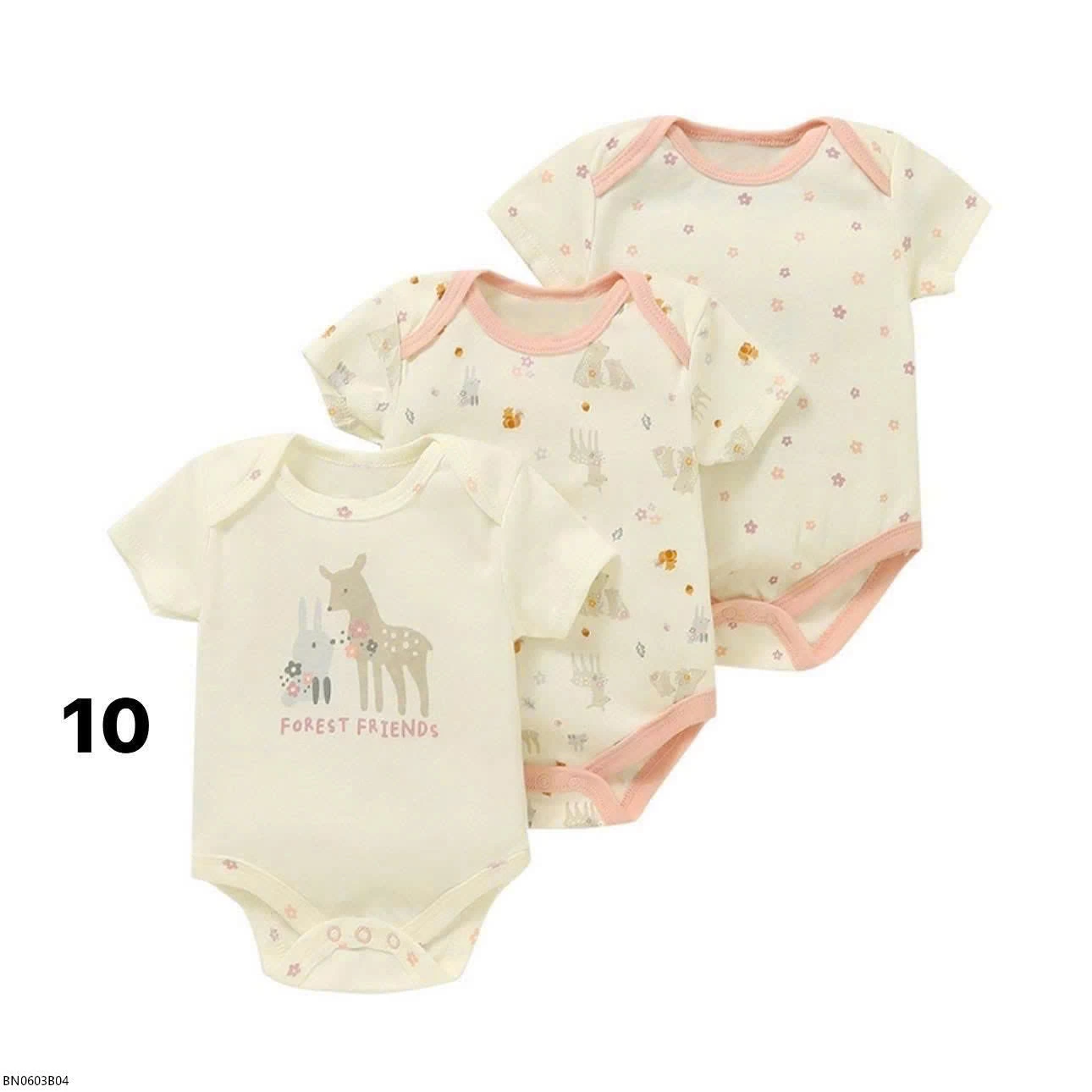 SET 3 BODY COTTON BÉ