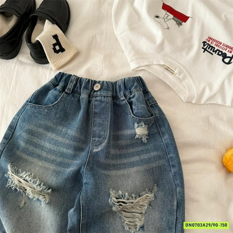 JEANS BAGGY RÁCH GỐI 26098 MMY