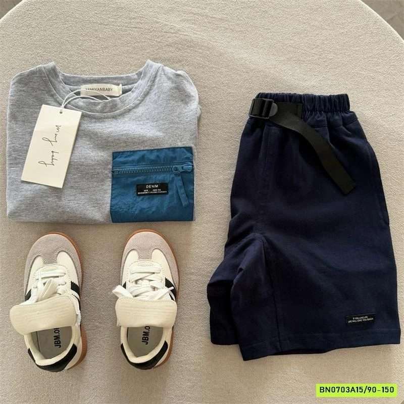 ÁO THUN TÚI NGỰC PHỐI MÀU 26226 MMY