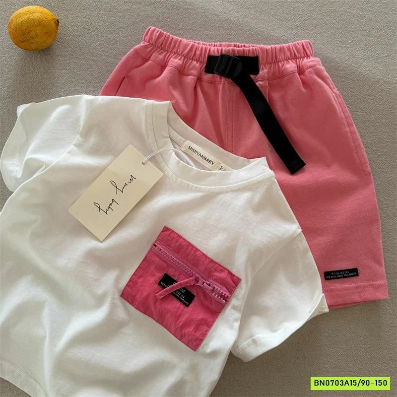 ÁO THUN TÚI NGỰC PHỐI MÀU 26226 MMY