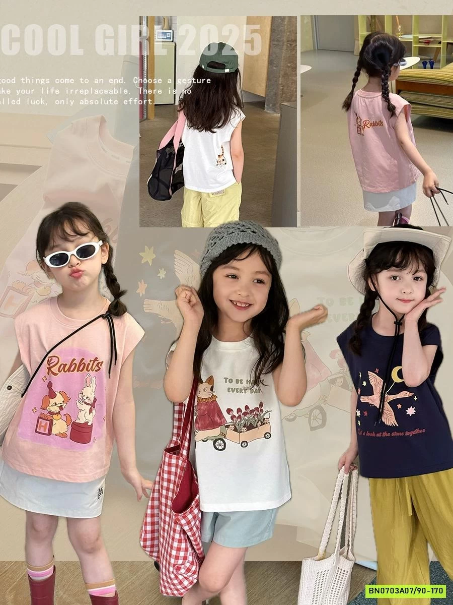 ÁO TAY HẾN HOẠT HÌNH 25D164 AMBB