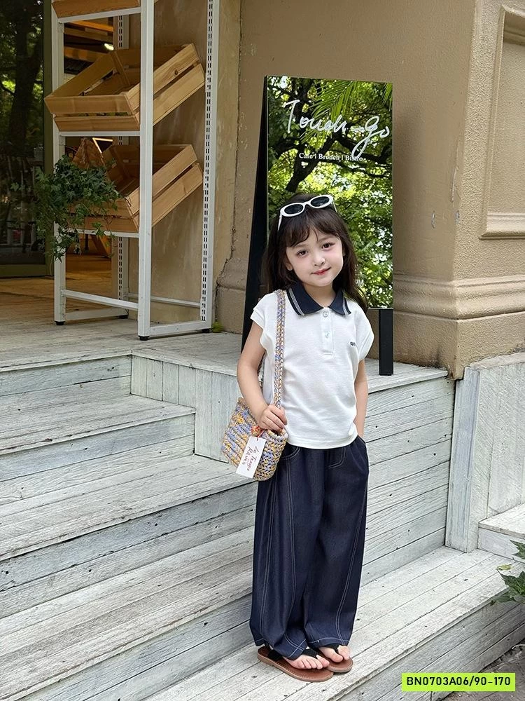 POLO TAY HẾN PHỐI CỔ 25C067 AMBB