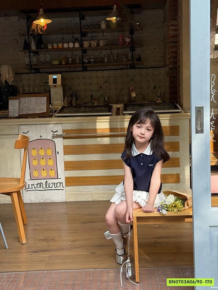 POLO TAY HẾN PHỐI CỔ 25C067 AMBB