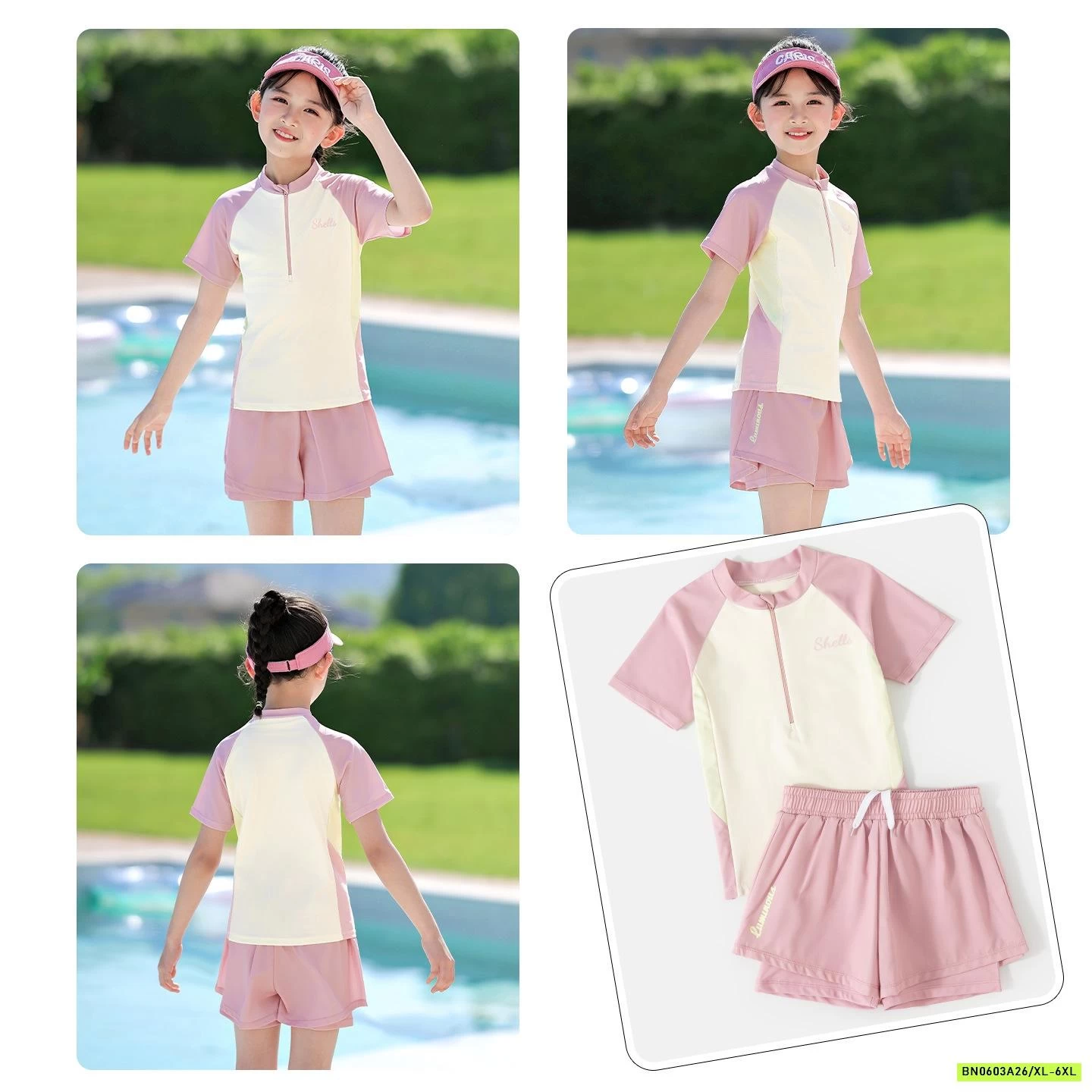 SÉT BƠI BÉ GÁI PHỐI MÀU TAY YLIKE