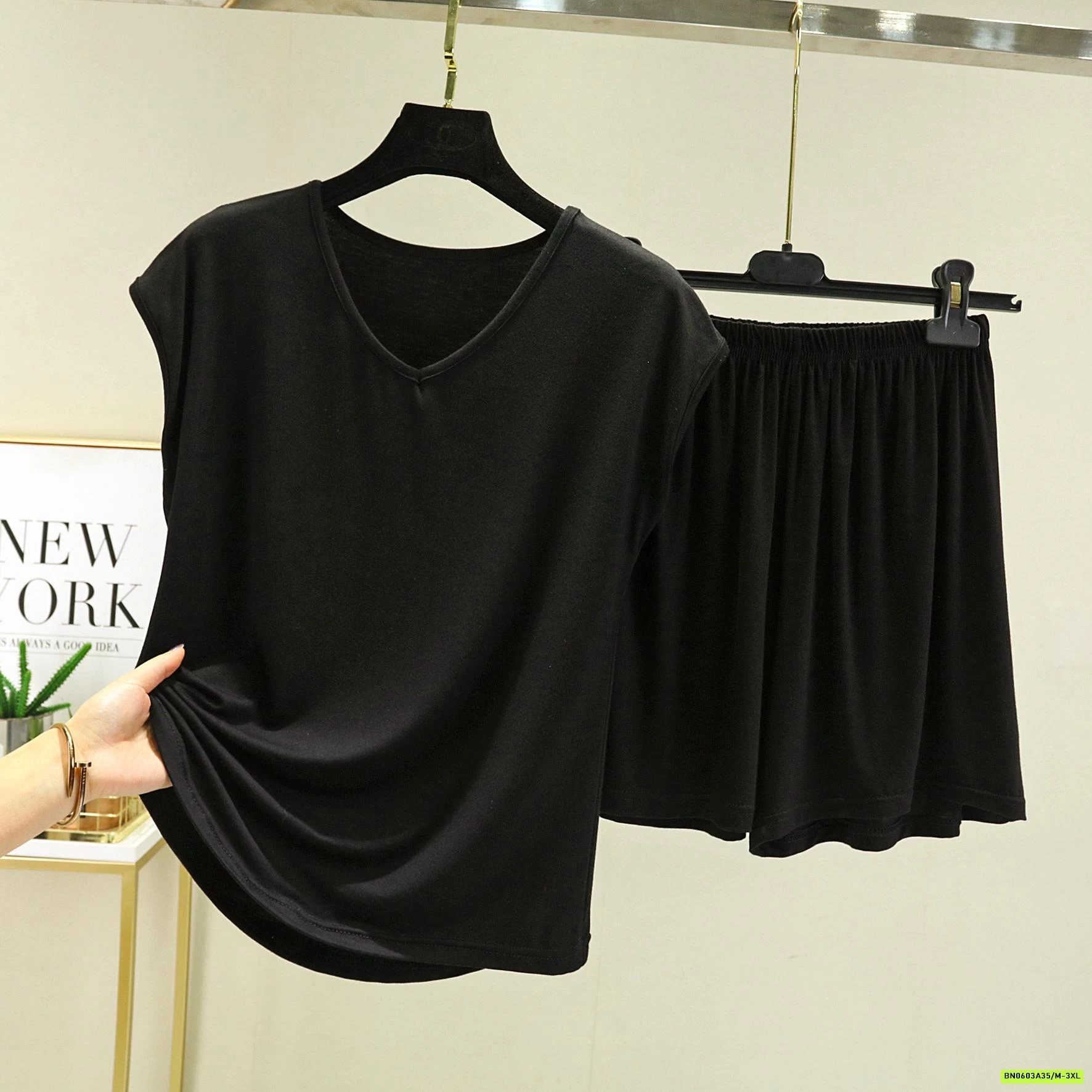 BỘ THUN LẠNH CỔ V