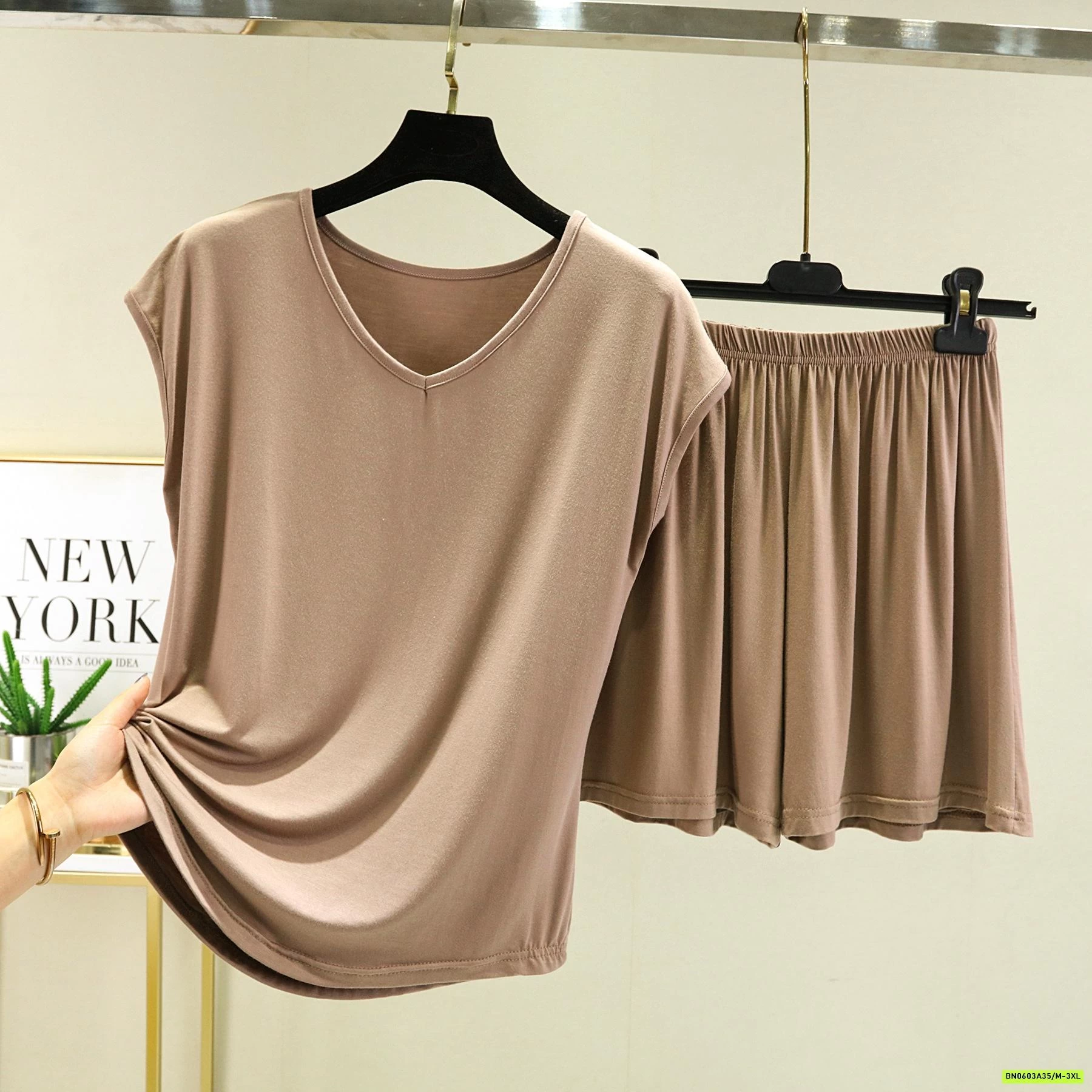 BỘ THUN LẠNH CỔ V