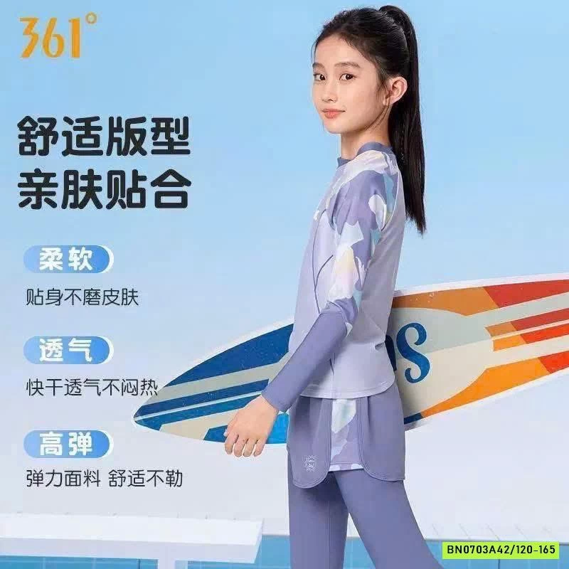 BỘ BƠI DÀI TAY BÉ GÁI 361