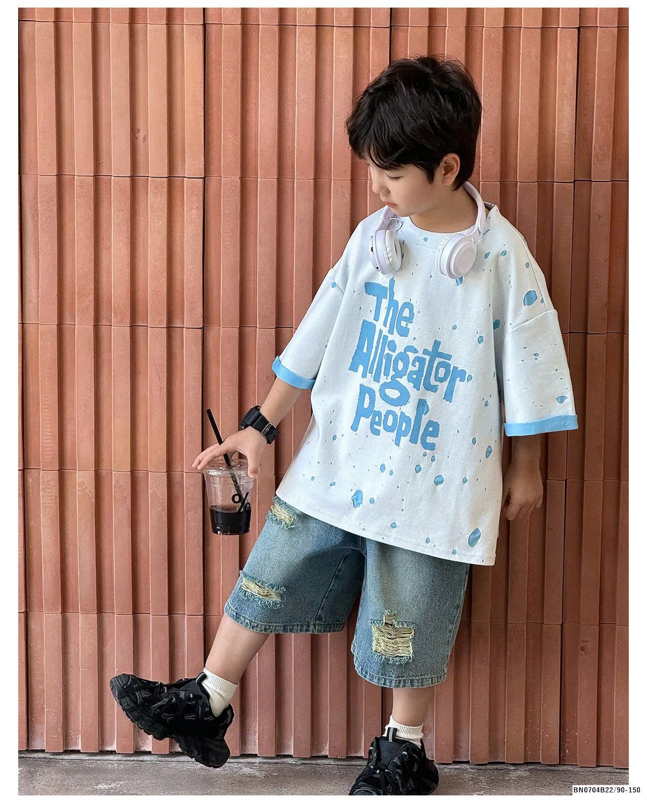 ÁO THUN CHỮ VẢY SƠN AOAOKID