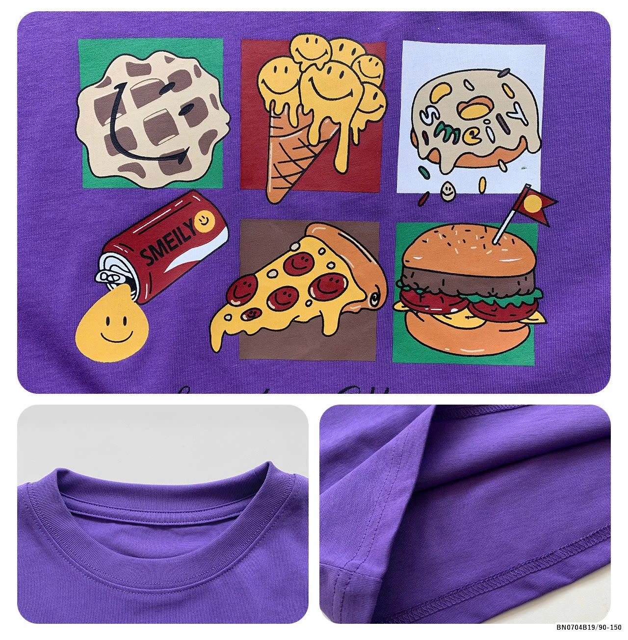 SÉT ÁO THUN MIX QUẦN JEAN ĐỒ ĂN NHANH  AOAOKID