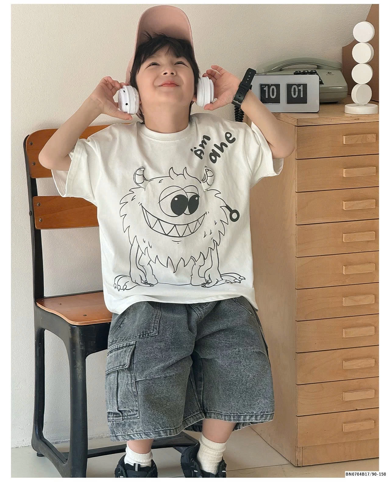 ÁO PHÔNG AOAOKID  IN HÌNH MONSTER