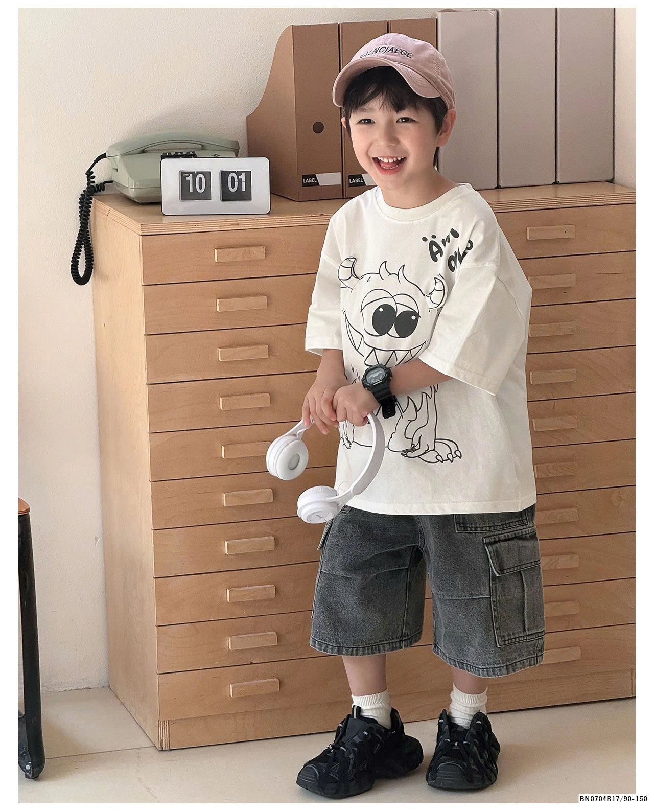 ÁO PHÔNG AOAOKID  IN HÌNH MONSTER