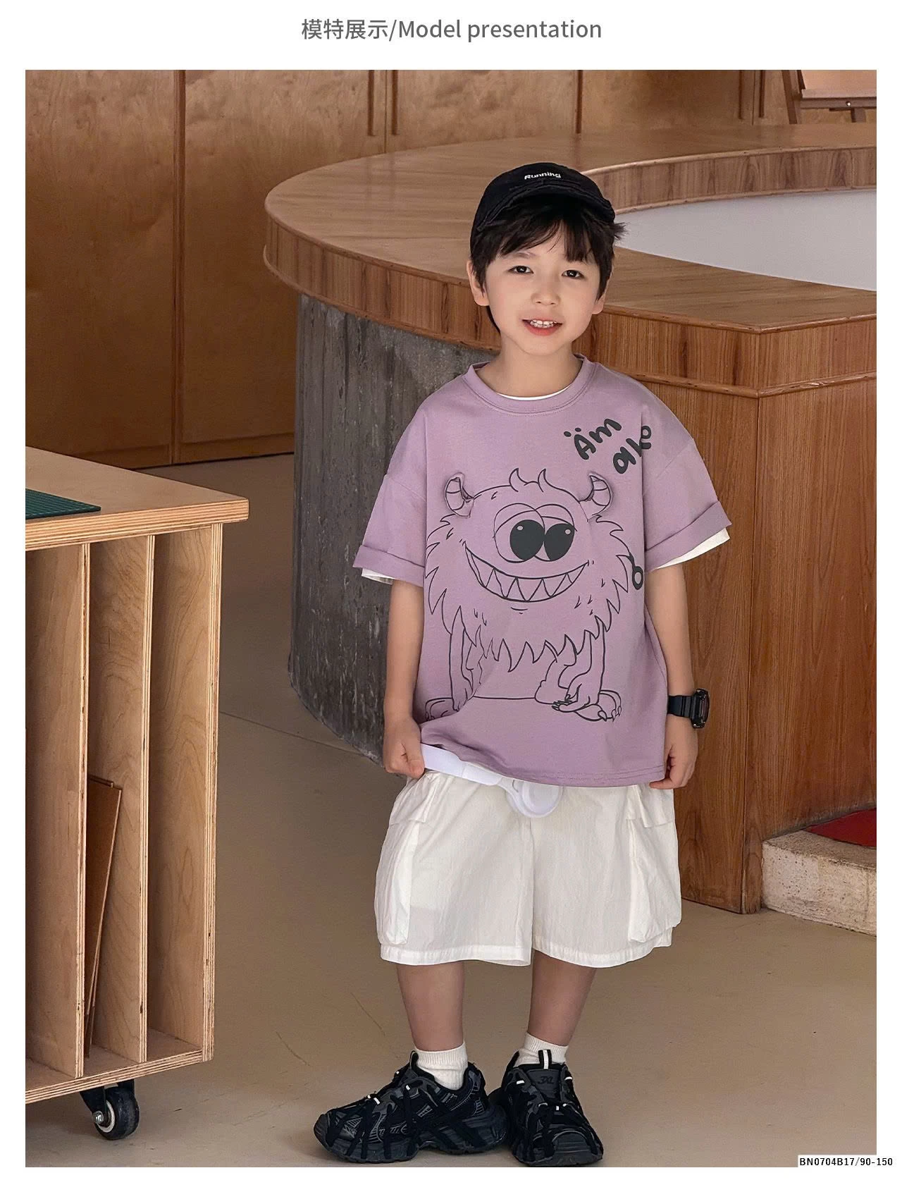 ÁO PHÔNG AOAOKID  IN HÌNH MONSTER