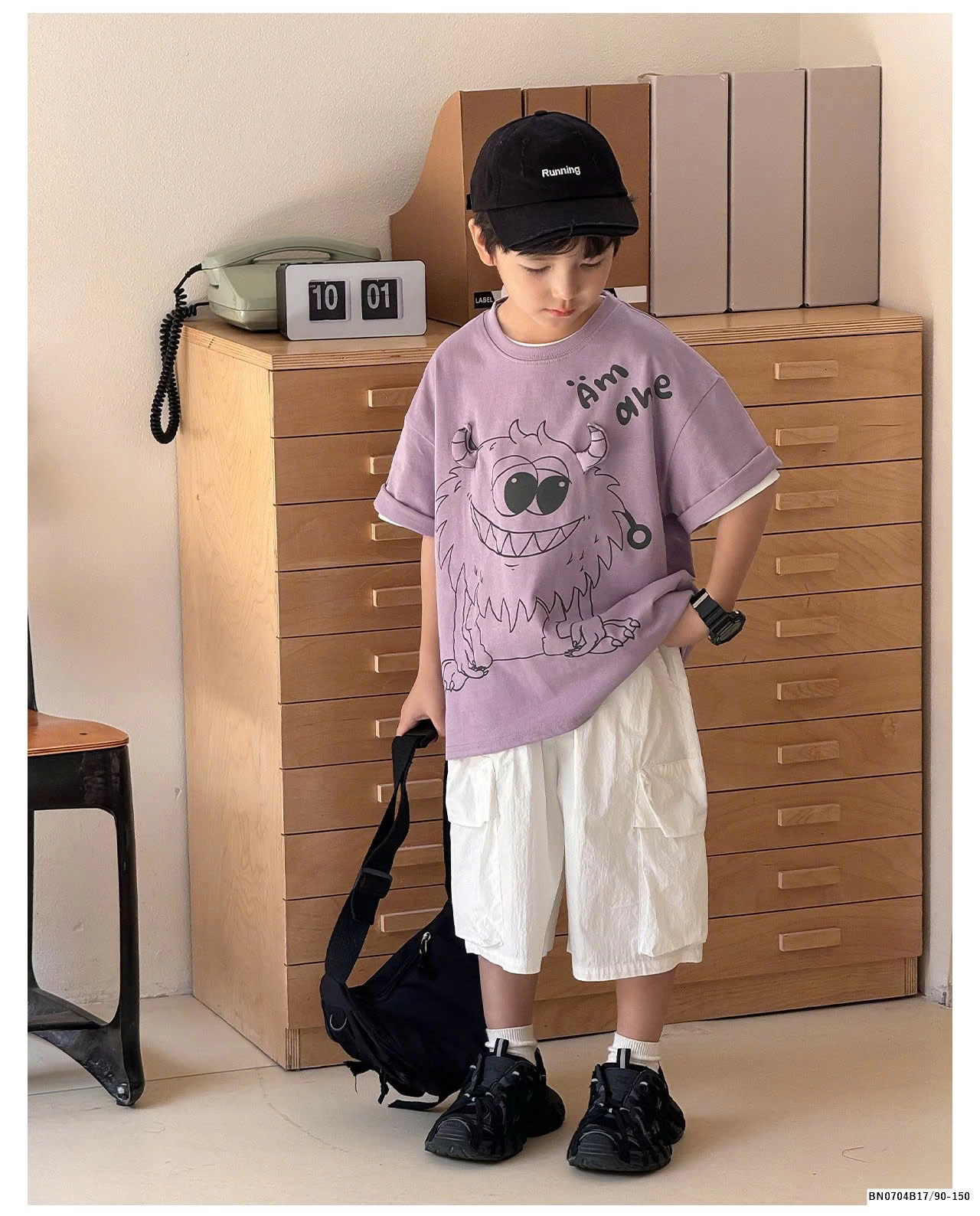 ÁO PHÔNG AOAOKID IN HÌNH MONSTER