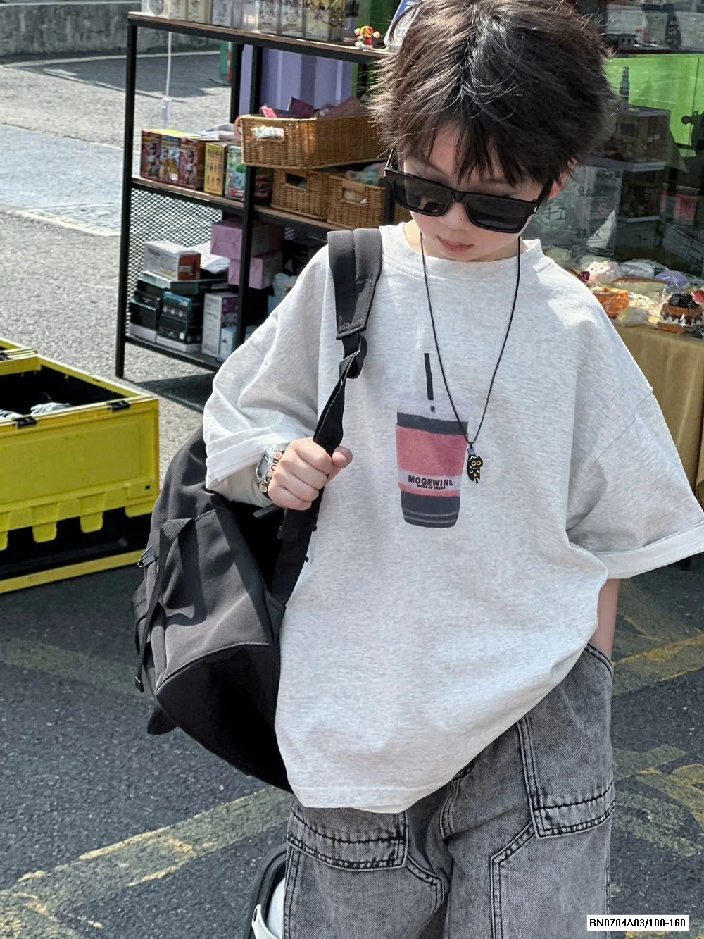 ÁO THUN IN CỐC CF MIX SHORT JEANS