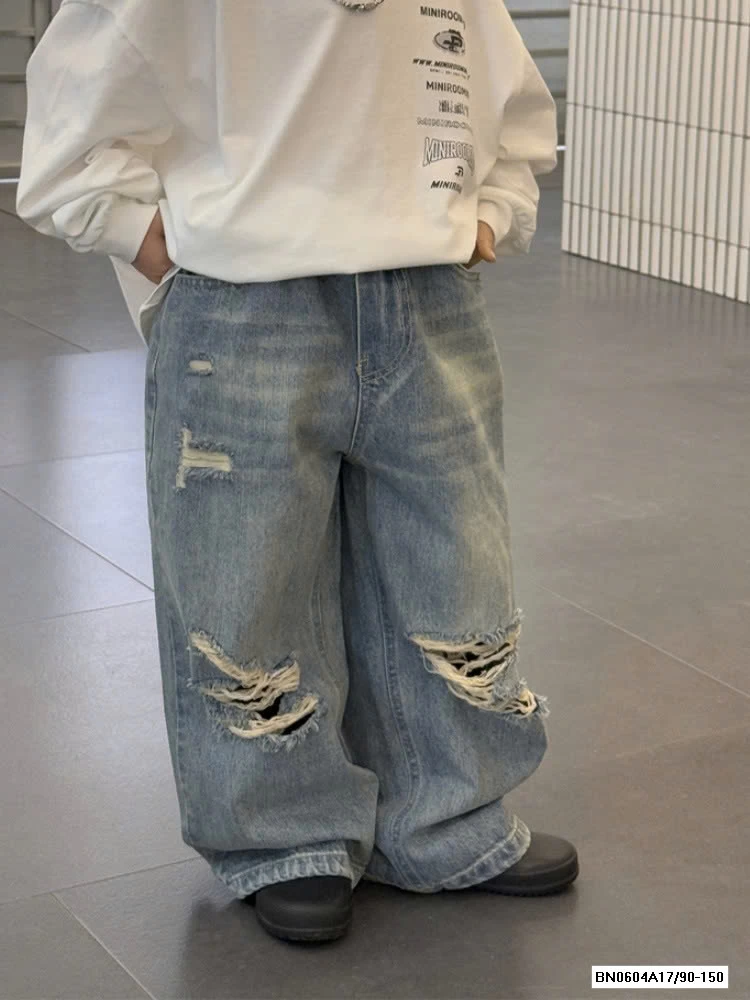 JEANS SUÔNG RÁCH GỐI