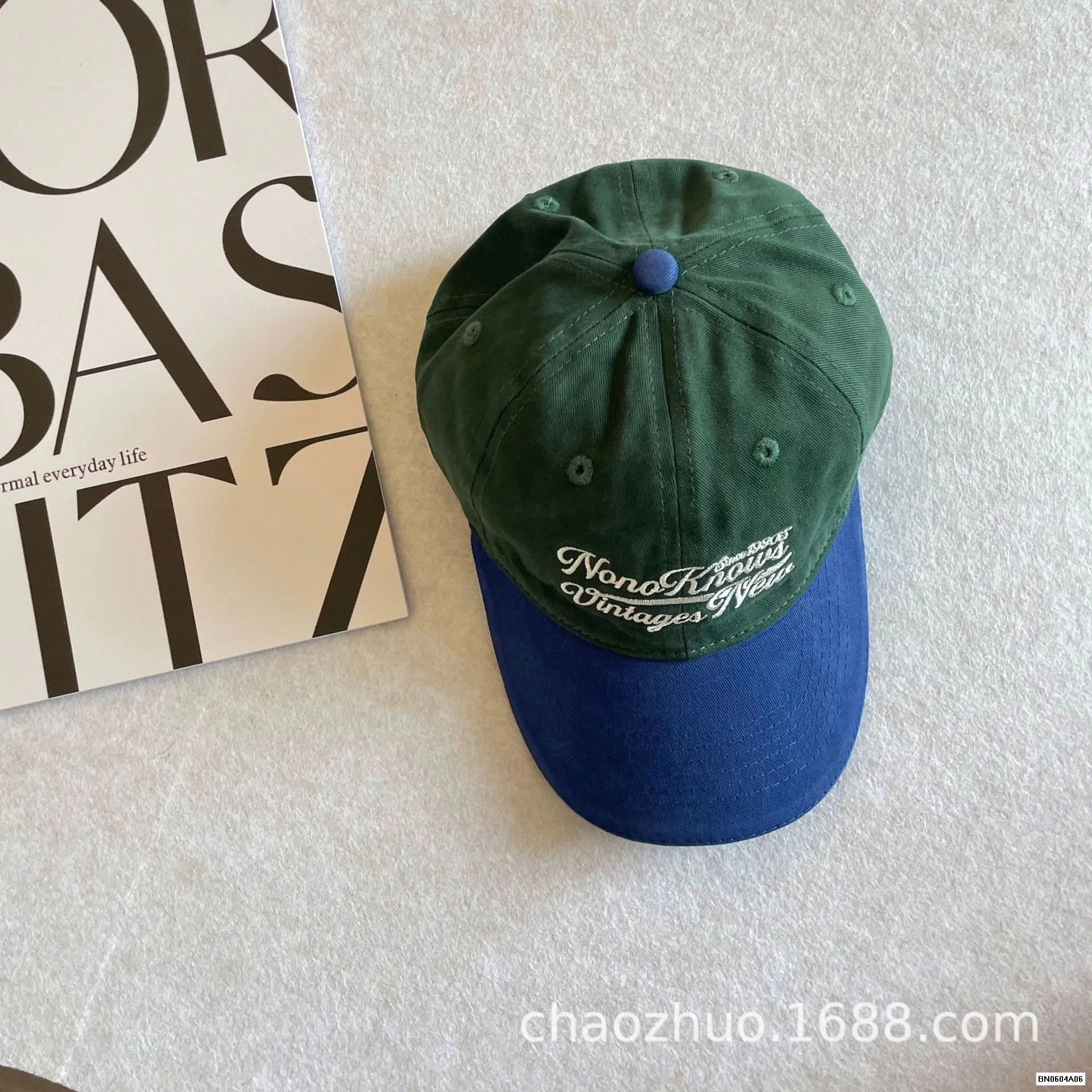 MŨ KẾT PHỐI MÀU THÊU CHỮ