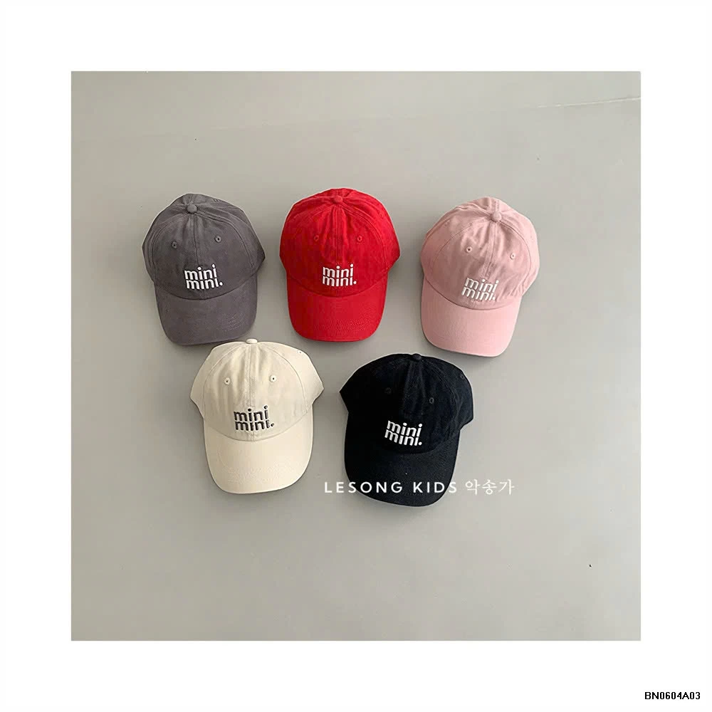 MŨ KẾT THÊU CHỮ MINI