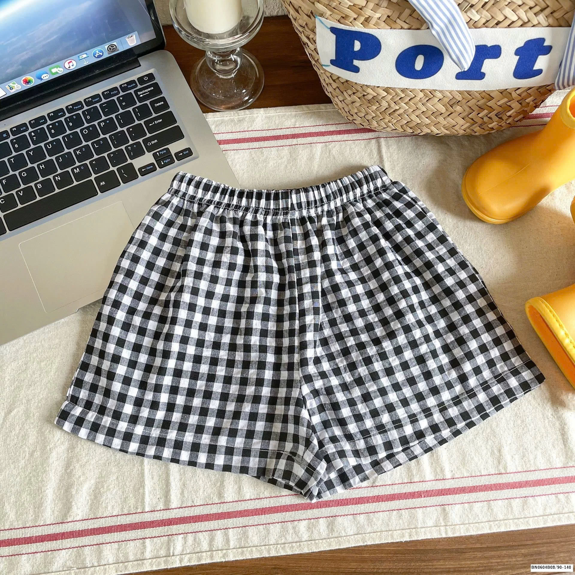 QUẦN SHORT THÔ CARO MẶC HÈ