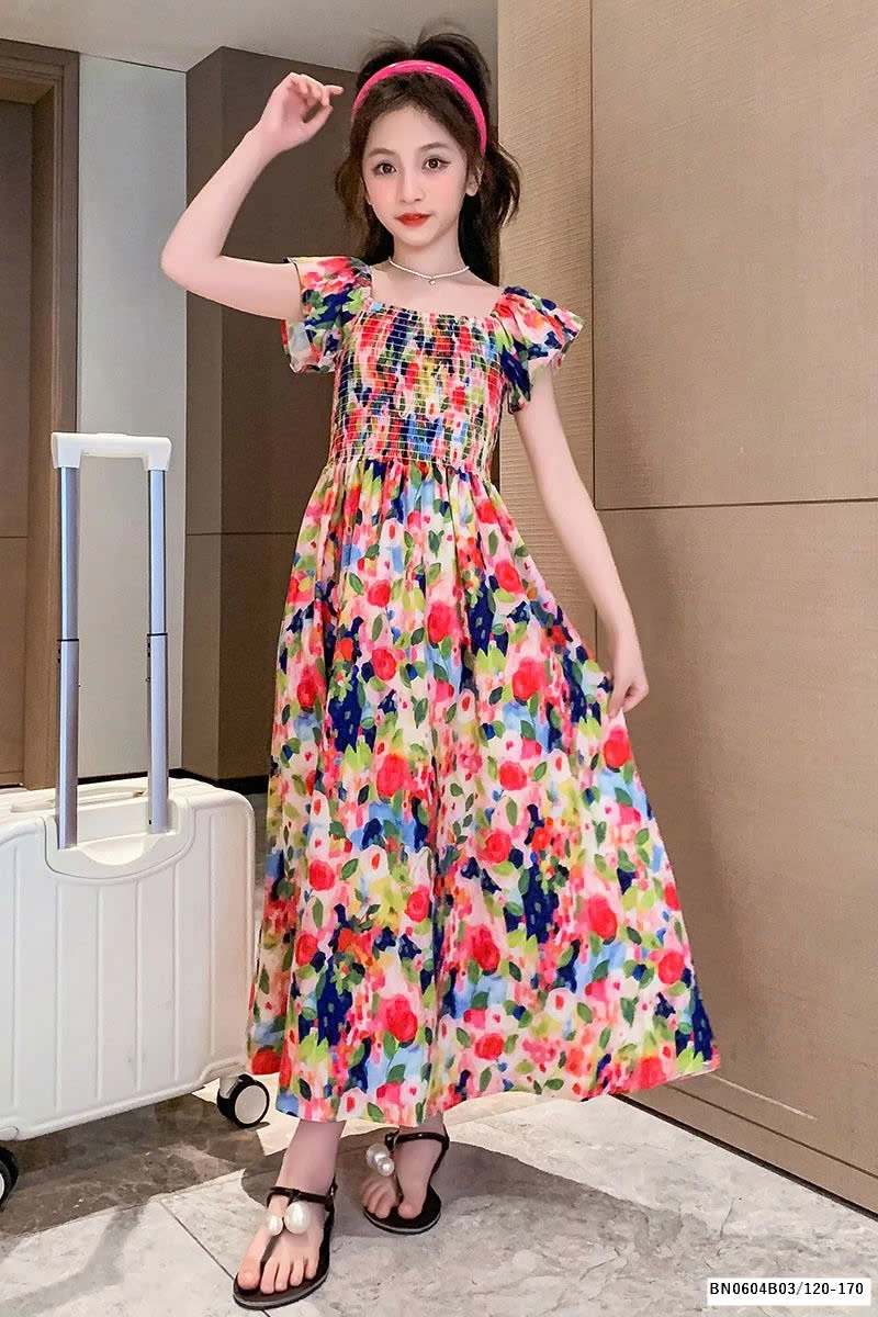 ĐẦM CHUN NGỰC SẮC MÀU ĐI BIỂN SZ ĐẠI