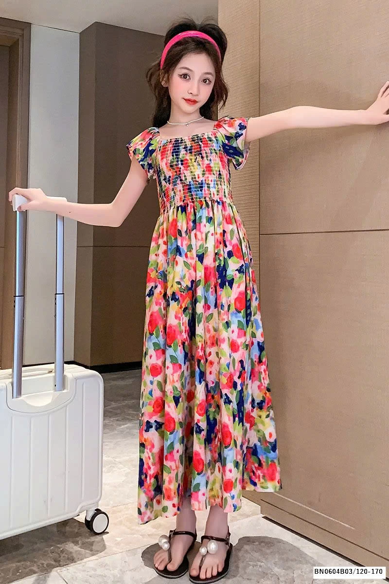 ĐẦM CHUN NGỰC SẮC MÀU ĐI BIỂN SZ ĐẠI