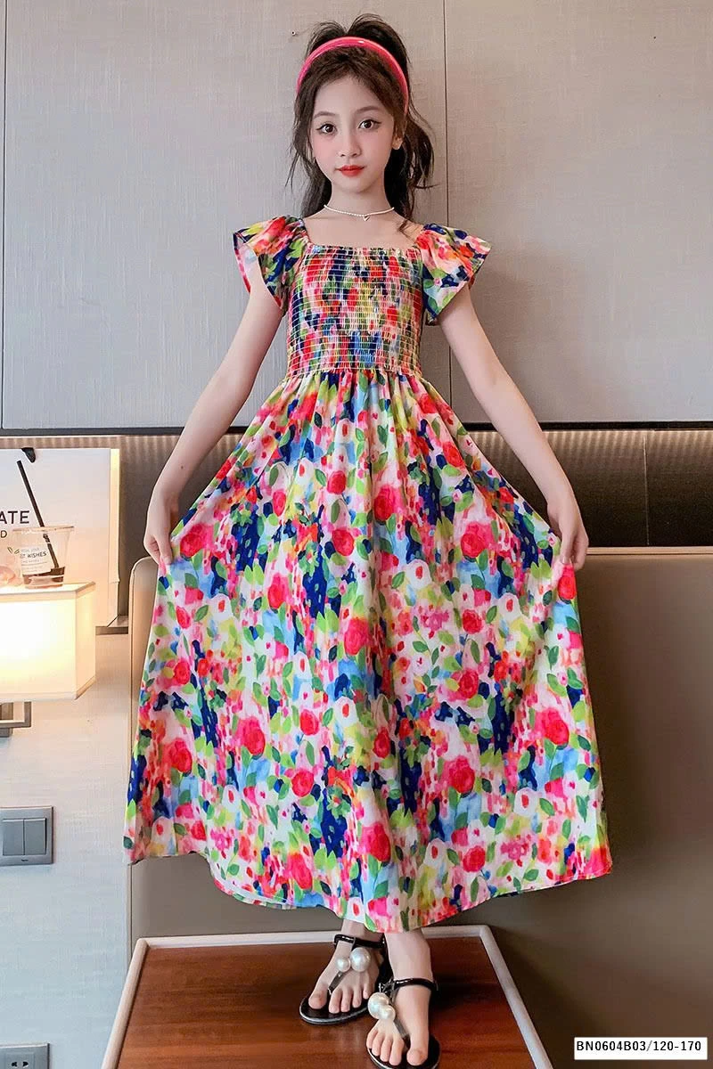 ĐẦM CHUN NGỰC SẮC MÀU ĐI BIỂN SZ ĐẠI