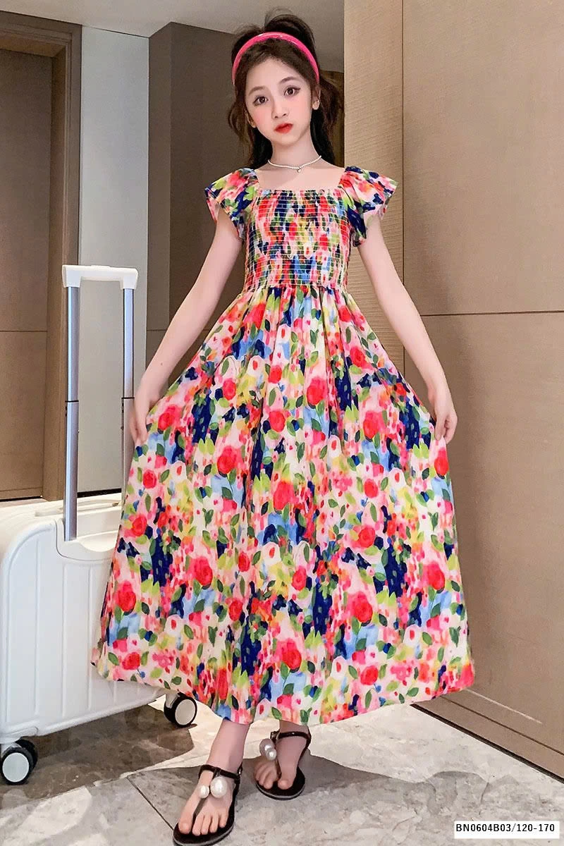 ĐẦM CHUN NGỰC SẮC MÀU ĐI BIỂN SZ ĐẠI