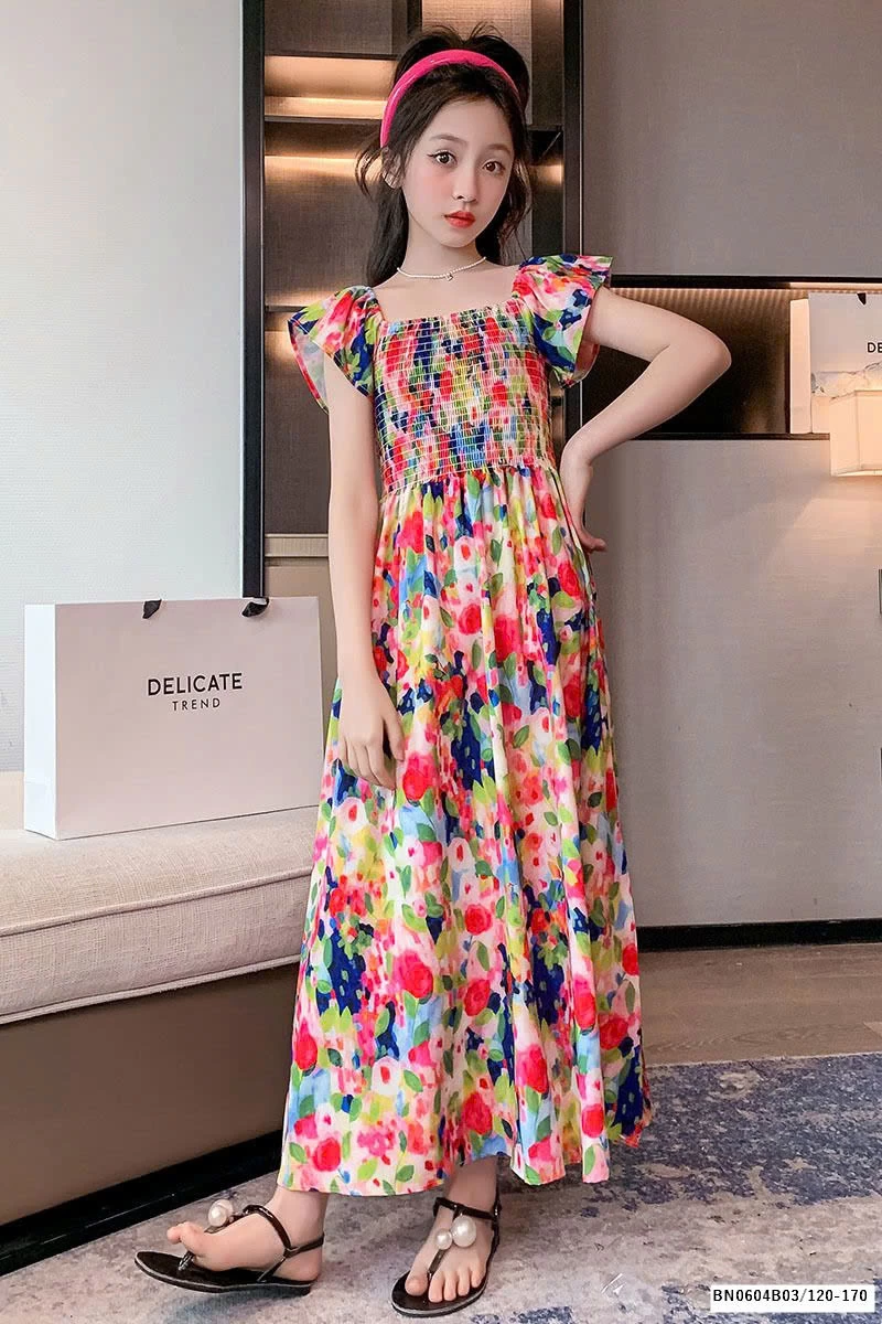 ĐẦM CHUN NGỰC SẮC MÀU ĐI BIỂN SZ ĐẠI