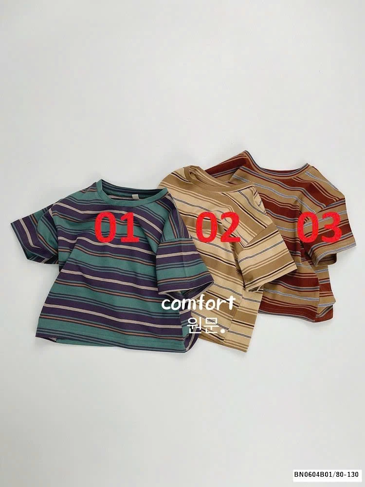 ÁO THUN KẺ HÀN QUỐC MẪU MỚI 2025