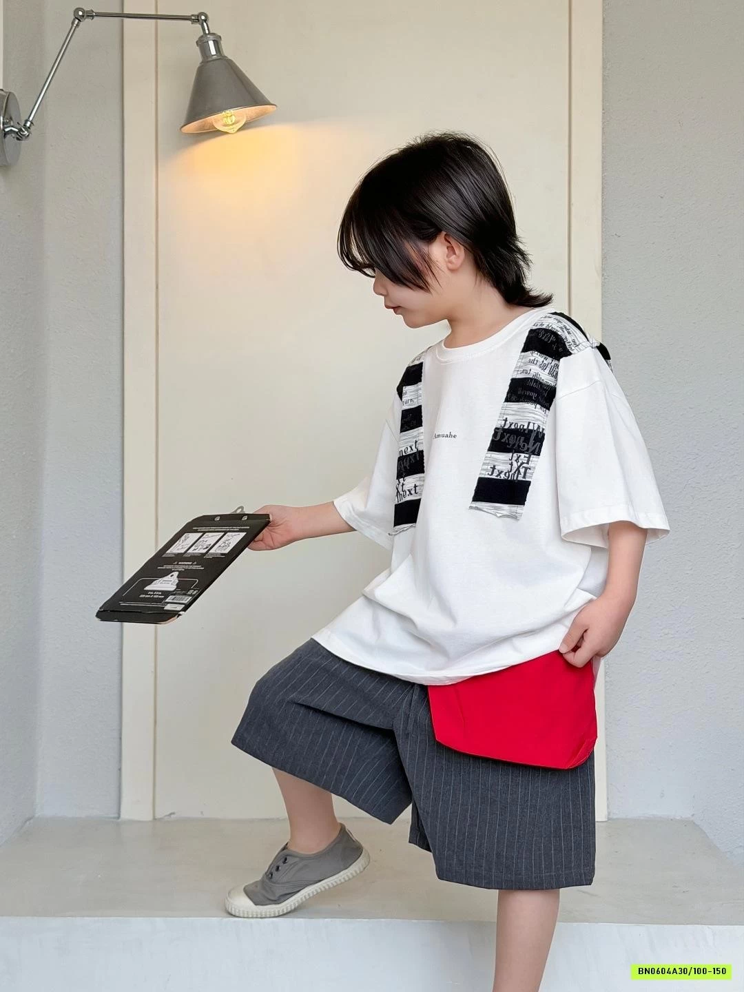 ÁO THUN GIẢ KHĂN CHOÀNG MIX SHORT ÂU