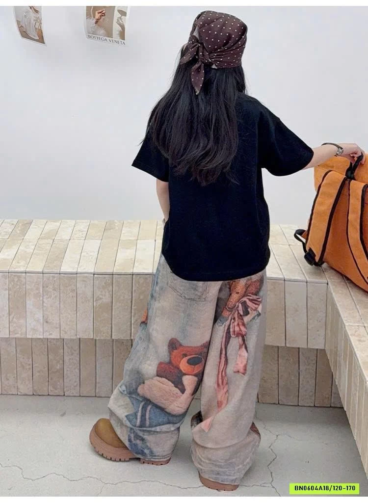 SÉT ÁO PHÔNG MIX JEANS GẤU