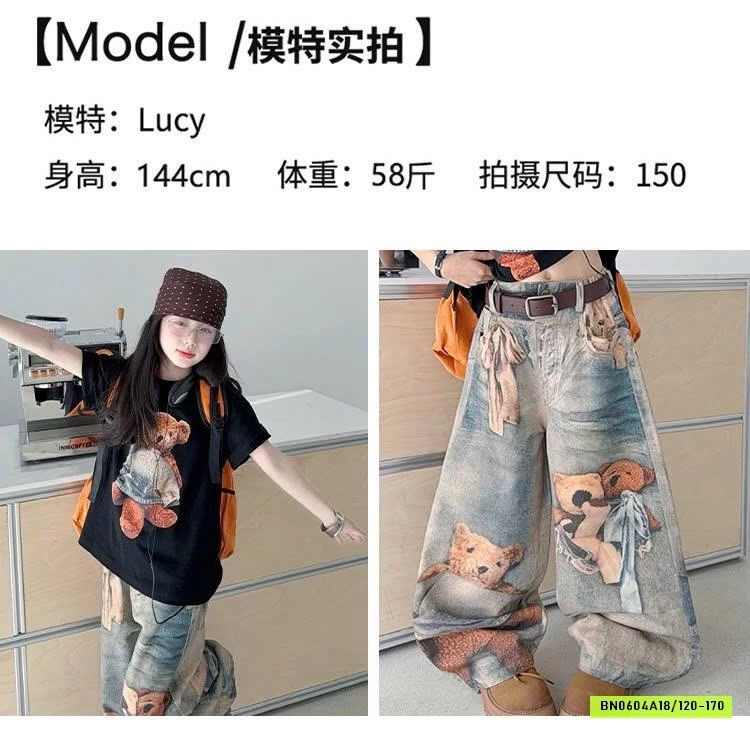 SÉT ÁO PHÔNG MIX JEANS GẤU