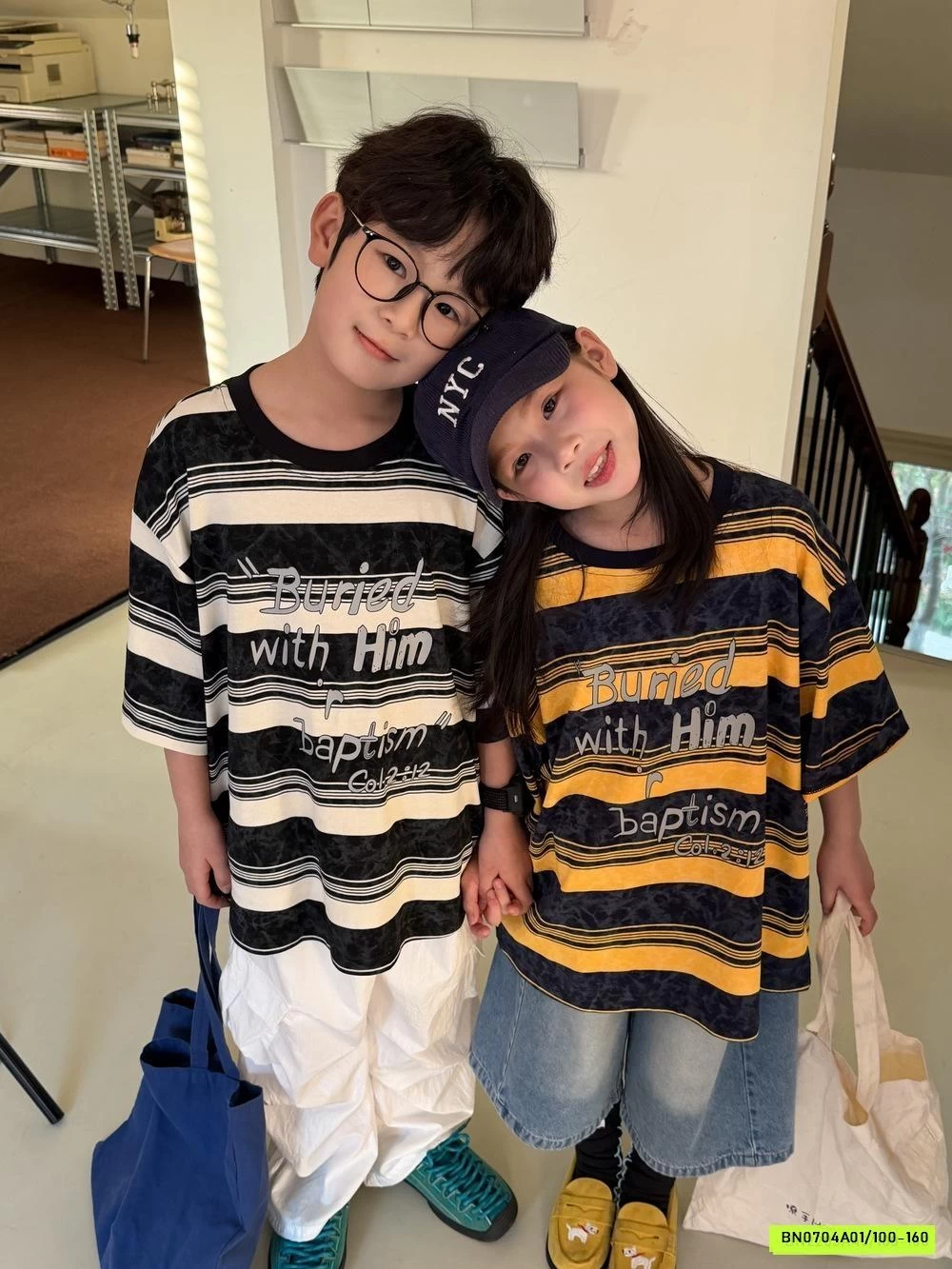 ÁO THUN KẺ CHỮ KUMAIKIDS