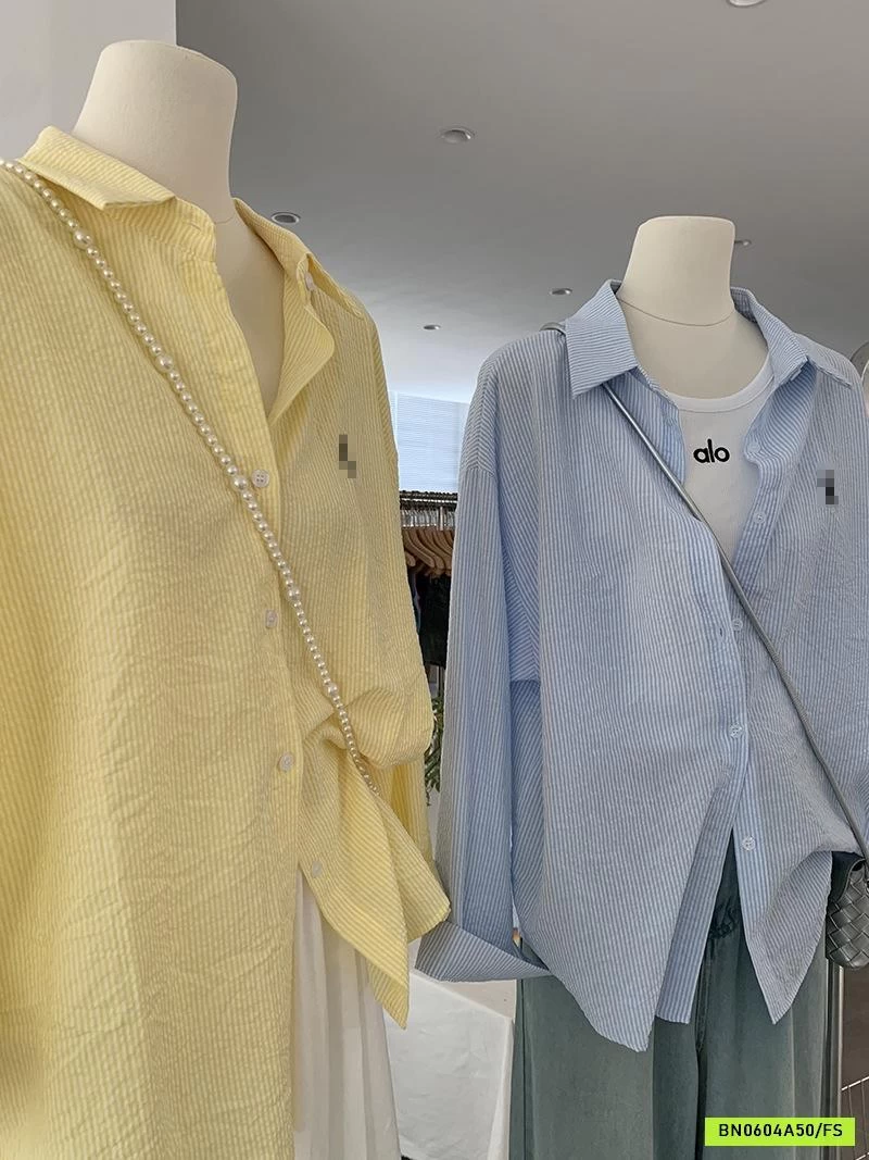 SƠ MI DŨI HÀN SỌC THÊU LOGO