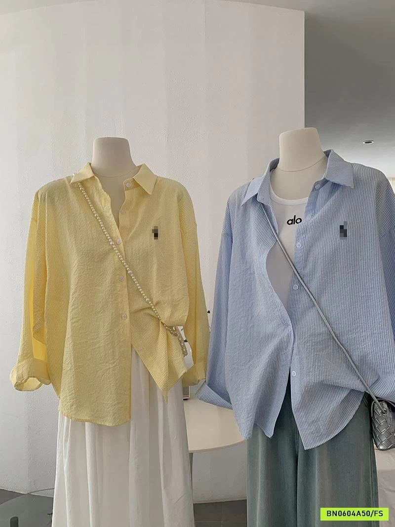 SƠ MI DŨI HÀN SỌC THÊU LOGO