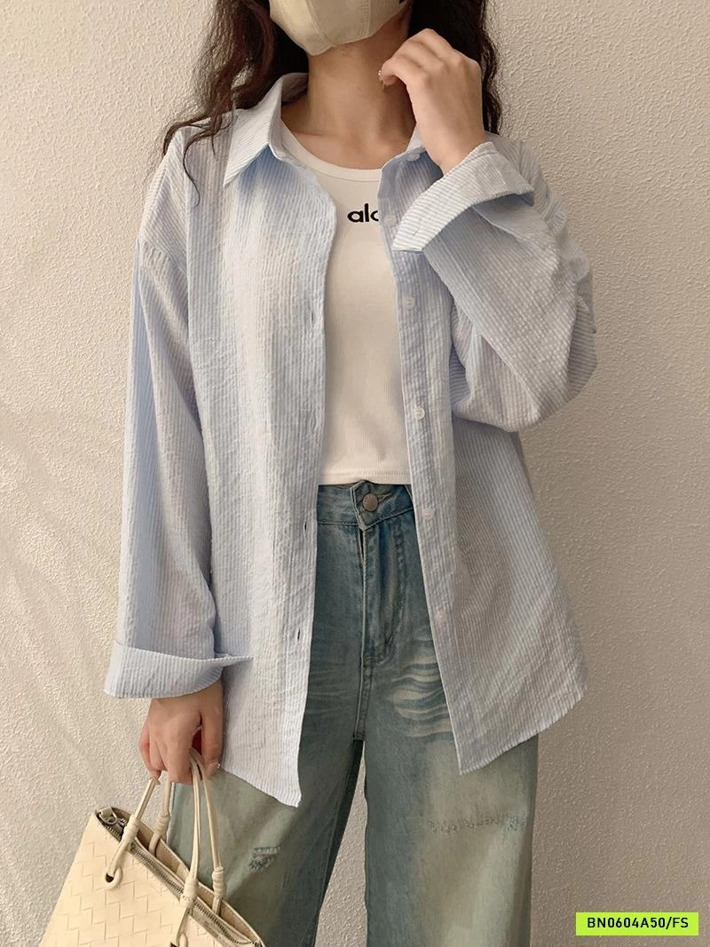 SƠ MI DŨI HÀN SỌC THÊU LOGO