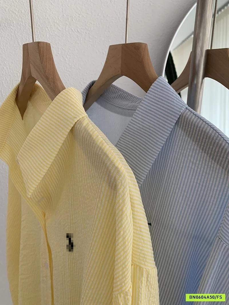 SƠ MI DŨI HÀN SỌC THÊU LOGO