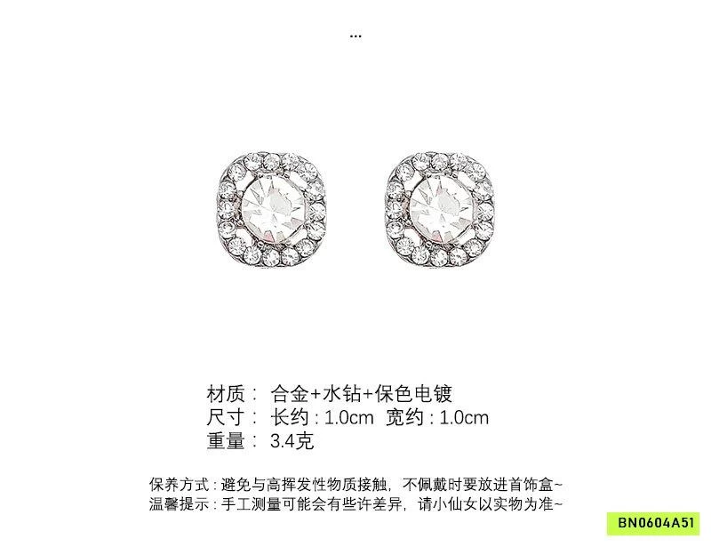 HOA TAI MẠ BẠC GẮN ĐÁ