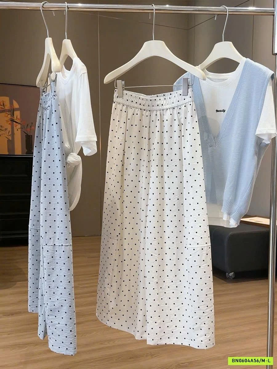 QUẦN ỐNG RỘNG CHẤM BI ANNA