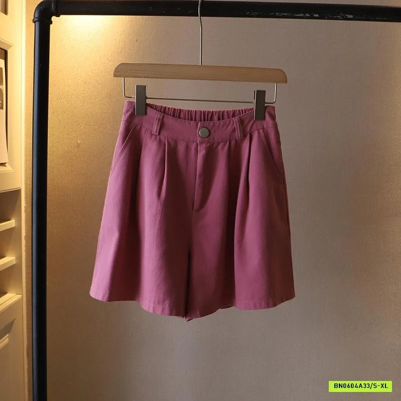 SHORT THÔ TRƠN MÀU CẠP CÚC XUẤT HÀN