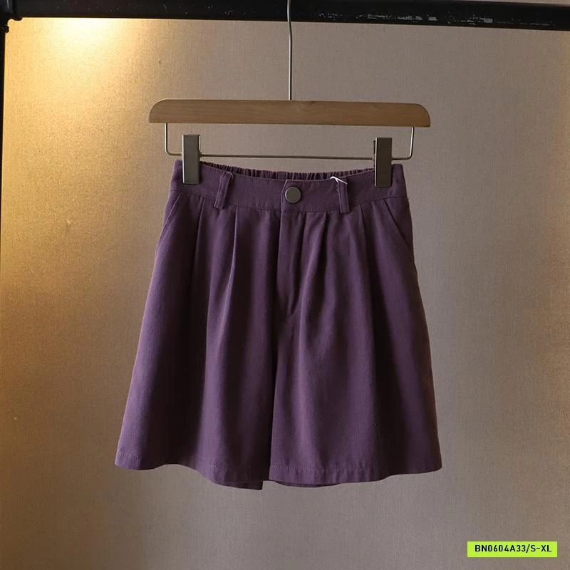 SHORT THÔ TRƠN MÀU CẠP CÚC XUẤT HÀN