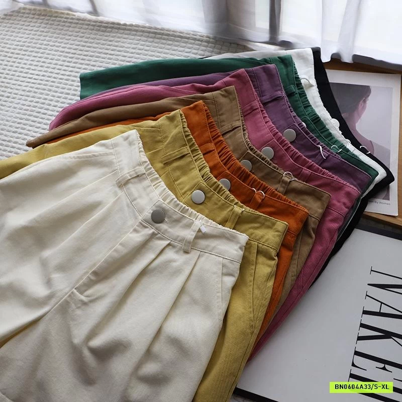 SHORT THÔ TRƠN MÀU CẠP CÚC XUẤT HÀN