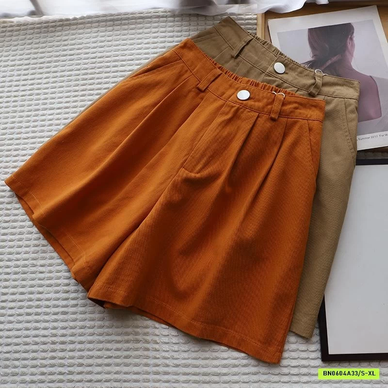 SHORT THÔ TRƠN MÀU CẠP CÚC XUẤT HÀN