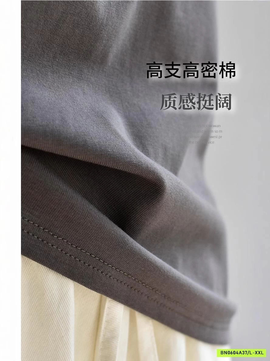 ÁO THUN CỔ TRÒN DÁNG NGẮN