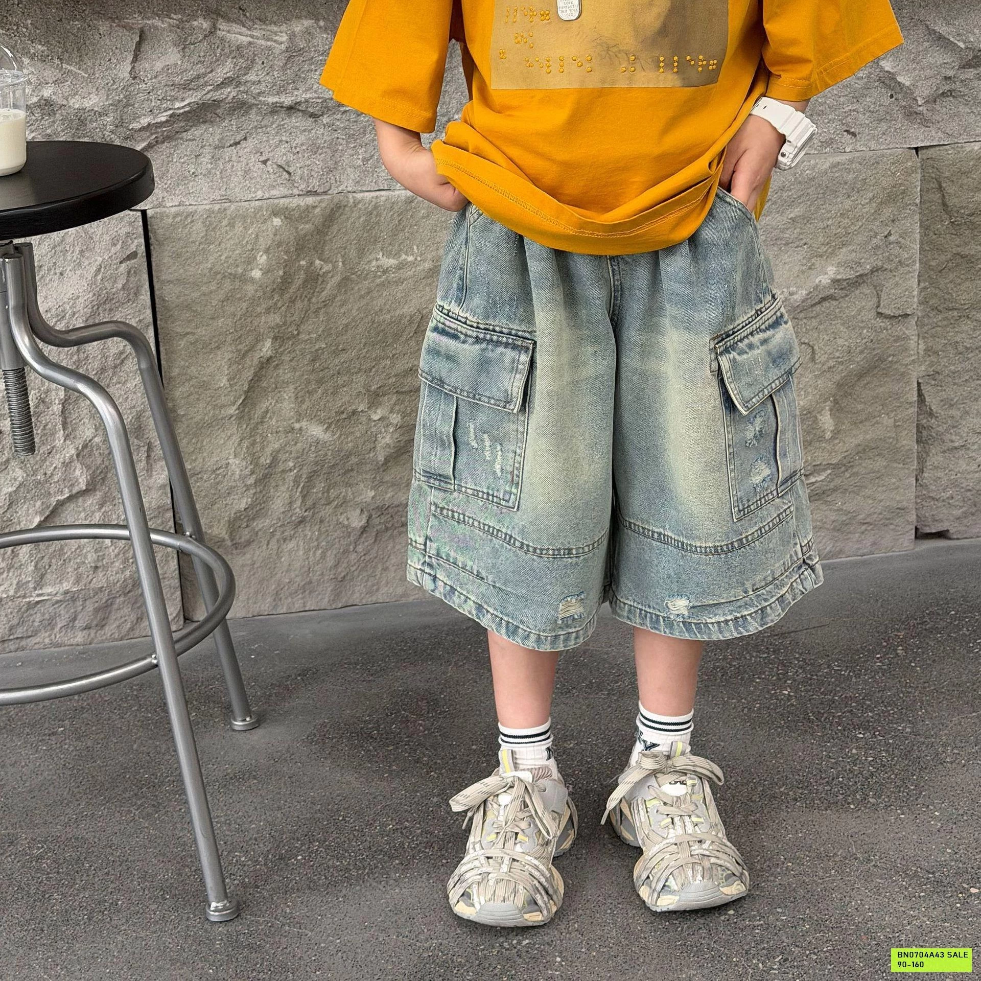 SHORT JEANS TÚI HỘP FANSHU